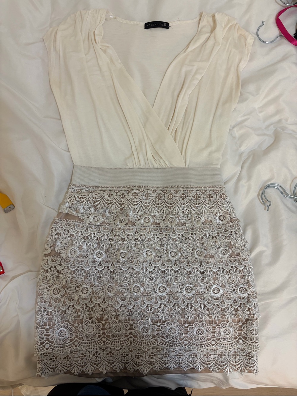 Love Culture Cream Blouse with Subtle Floral Embroidery